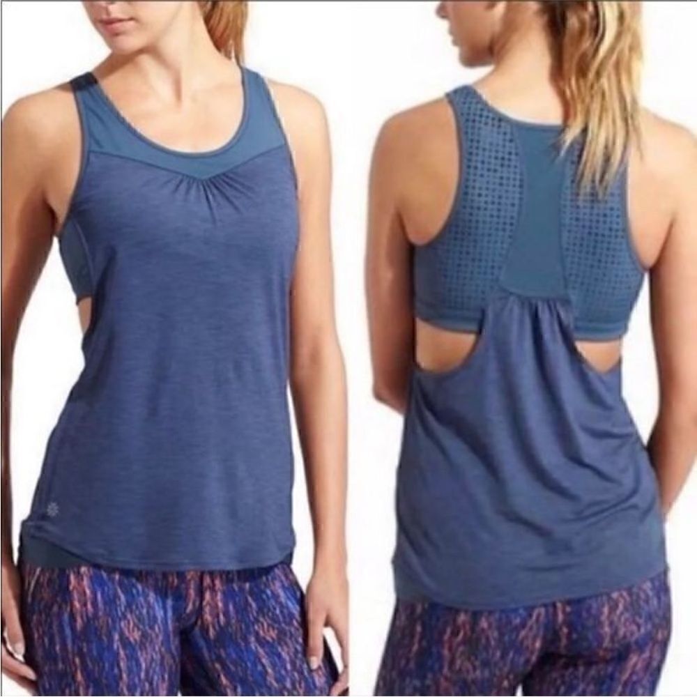 Athleta Mesh Supercharged Tank Top Women Size S